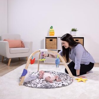 Melissa & Doug Ocean Easy-Fold Wooden Play Gym for... - Image 4