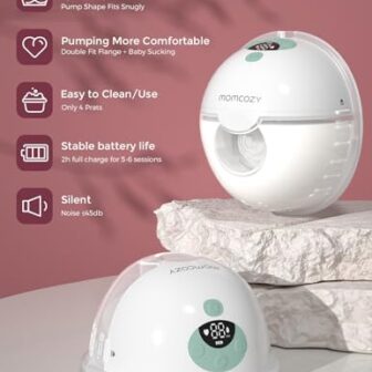 Momcozy Breast Pump Hands Free M5, Wearable Breast... - Image 3
