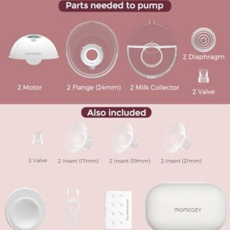 Momcozy Breast Pump Hands Free M5, Wearable Breast... - Image 8