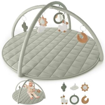Beautiful Baby Play Gym and Tummy Time Mat - Soft ... - Image 2