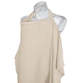 Konssy Muslin Nursing Cover for Baby Breastfeeding... - Image 3