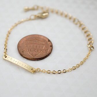 Baby Name Bar id Bracelet Baby Gift Personalized g... - Image 7