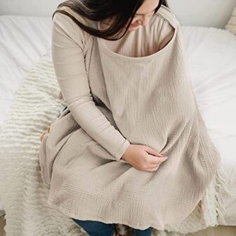 Konssy Muslin Nursing Cover for Baby Breastfeeding... - Image 4