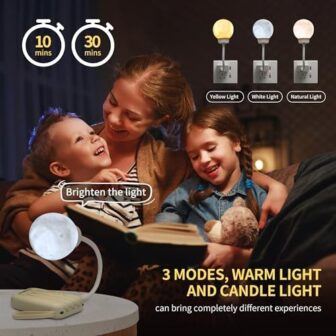 Night Light for Kids, Voice Control Moon Night Lig... - Image 5