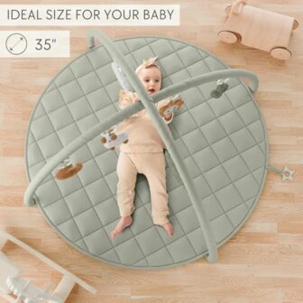 Beautiful Baby Play Gym and Tummy Time Mat - Soft ... - Image 6