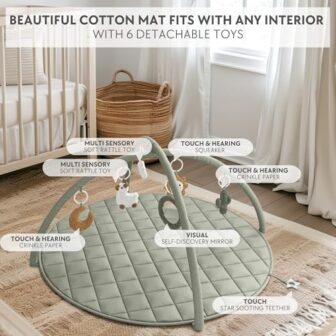 Beautiful Baby Play Gym and Tummy Time Mat - Soft ... - Image 5