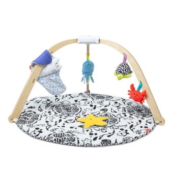 Melissa & Doug Ocean Easy-Fold Wooden Play Gym for... - Image 2