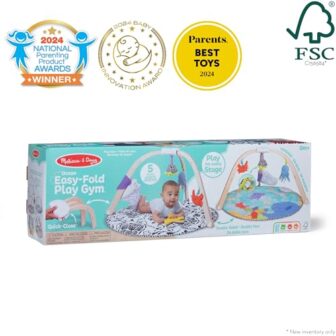 Melissa & Doug Ocean Easy-Fold Wooden Play Gym for... - Image 7