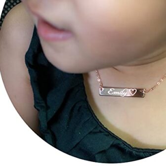Personalized Baby Necklace - Mothers Necklace, Mom... - Image 2