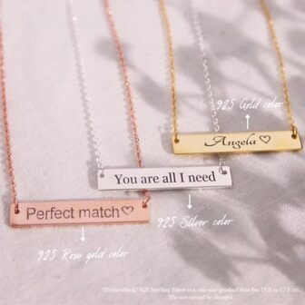 Personalized Baby Necklace - Mothers Necklace, Mom... - Image 3