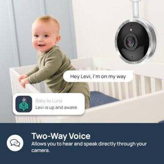 Smart Baby Camera Monitor & Floor Stand, Sensor-Fr... - Image 7