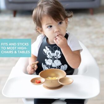 Bumkins Disney Baby Bowl, Silicone Feeding Set wit... - Image 4