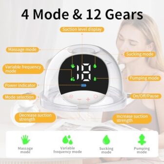 Breast Pump Hands Free Wearable Portable Electric ... - Image 3
