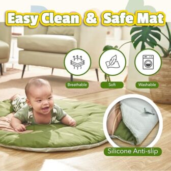 Baby Play Gym Mat - Jungle Safari Activity Mat wit... - Image 6