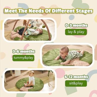 Baby Play Gym Mat - Jungle Safari Activity Mat wit... - Image 4