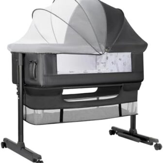 Baby Bassinet, Baby Basinet Bedside Sleeper, Easy ... - Image 2
