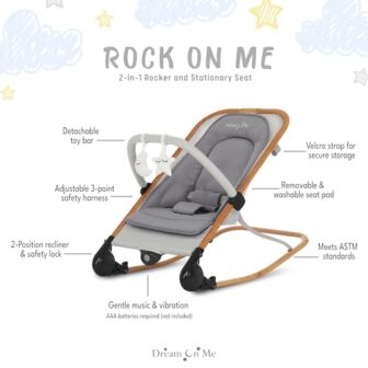 Dream on Me Rock With Me 2-in-1 Baby Rocker and St... - Image 5