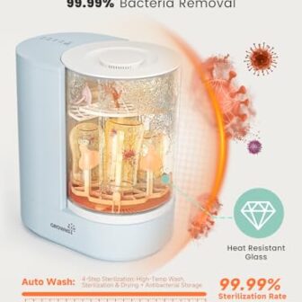 GROWNSY DeepClean Bottle Washer Pro, Baby Bottle W... - Image 7