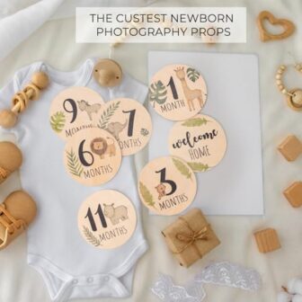 Baby Monthly Milestone Cards Sign - 7 Double Sided... - Image 7