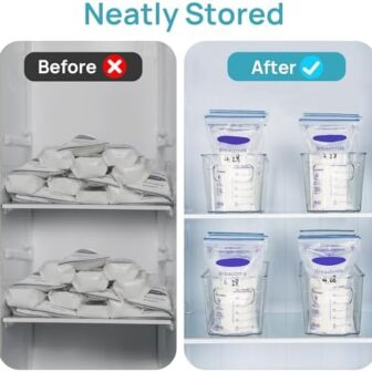 Vtopmart Breastmilk Storage Container 4PCS Set, Cl... - Image 4