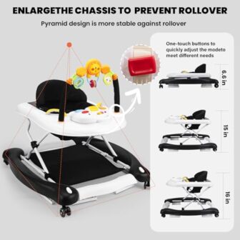 Baby Walker, 5-in-1 Baby Walkers for Boys and Girl... - Image 8