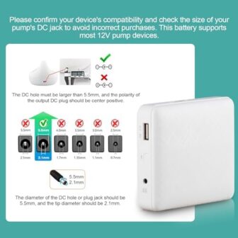 12v Portable Breast Pump Battery and Charger for S... - Image 3