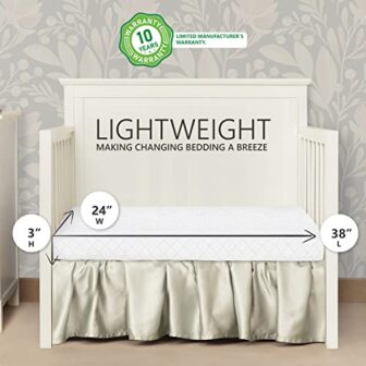 Dream On Me Holly 3” Fiber Baby Crib Mattress, Fit... - Image 6