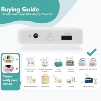 12v Portable Breast Pump Battery and Charger for S... - Image 4