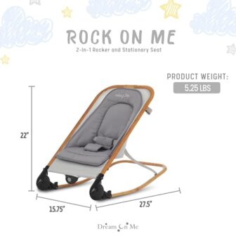 Dream on Me Rock With Me 2-in-1 Baby Rocker and St... - Image 4