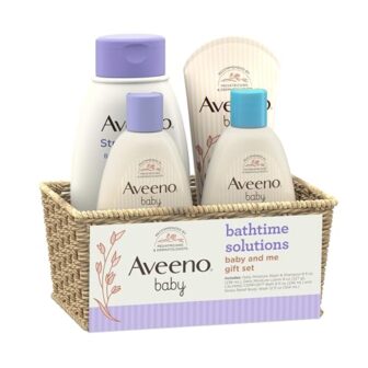 Aveeno Baby Bathtime Solutions Baby & Me Gift Set ... - Image 6