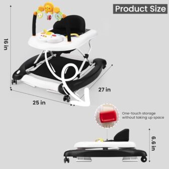 Baby Walker, 5-in-1 Baby Walkers for Boys and Girl... - Image 10