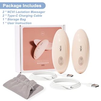 NCVI Warming Lactation Massager, Heat & Vibration,... - Image 8