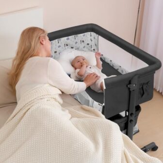 Baby Bassinet, Baby Basinet Bedside Sleeper, Easy ... - Image 3