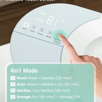 GROWNSY DeepClean Bottle Washer Pro, Baby Bottle W... - Image 5