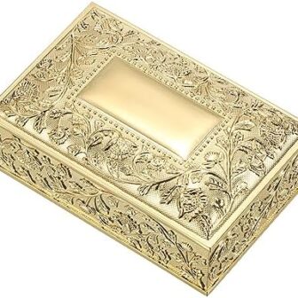 Hipiwe Vintage Golden Jewelry Box Small Trinket St... - Image 9