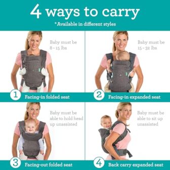 Infantino Flip Advanced 4-in-1 Baby Carrier - Ergo... - Image 3