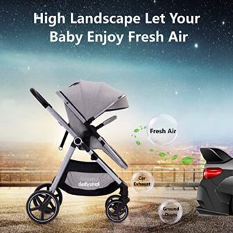 2-in-1 Baby Stroller with Bassinet Mode - Folding ... - Image 10