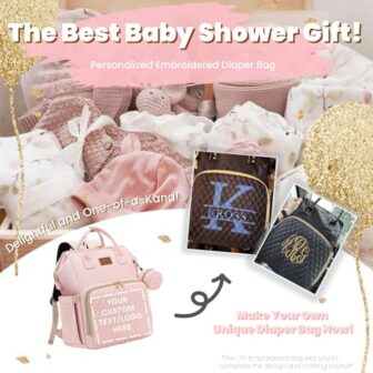 Pink Diaper Bag Backpack for Baby Girls - Perfect ... - Image 8