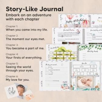First 5 Years Baby Memory Book Girl, Boy - 90 Page... - Image 4