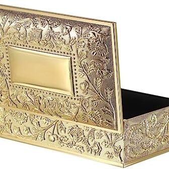 Hipiwe Vintage Golden Jewelry Box Small Trinket St... - Image 2