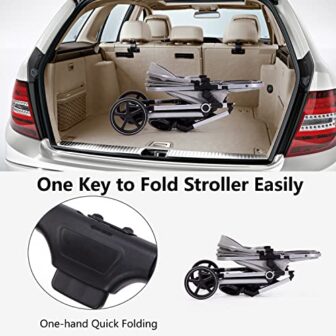 2-in-1 Baby Stroller with Bassinet Mode - Folding ... - Image 9
