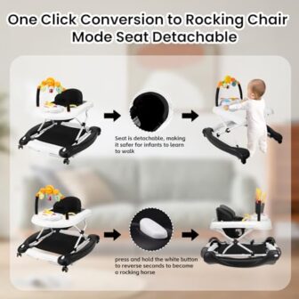 Baby Walker, 5-in-1 Baby Walkers for Boys and Girl... - Image 4
