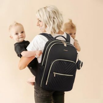 LOVEVOOK Diaper Bag Backpack, Quilted Baby Bag wit... - Image 7