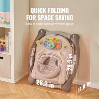 VEVOR 4-in-1 Baby Walker, Foldable Baby Activity C... - Image 7