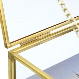 Hipiwe Gold Glass Photo Box - Vintage Photo Storag... - Image 10