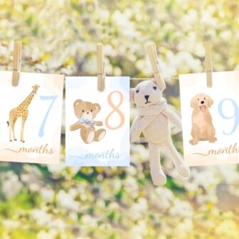 Milestone Cards Baby Monthly Milestone Cards Baby ... - Image 7