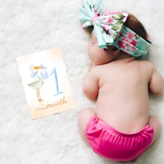 Milestone Cards Baby Monthly Milestone Cards Baby ... - Image 3
