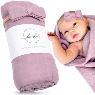 Premium Swaddle Blanket by BWD - Bamboo Viscose & ... - Image 2