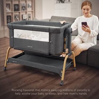 ANGELBLISS 3 in 1 Baby Bassinet, Rocking Bassinets... - Image 8