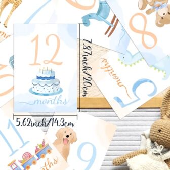 Milestone Cards Baby Monthly Milestone Cards Baby ... - Image 8